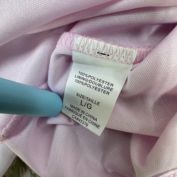 Suzy Shier | Pastel Pink Floral Pleated Maxi Dress | Size L - Picture 9 of 10